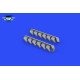 Eduard 648992 1/48 P-51B/C exhaust stacks Brassin for Aircraft