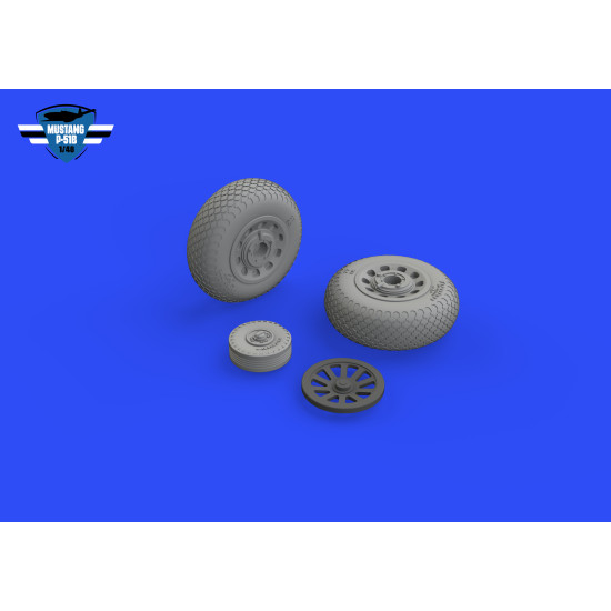 Eduard 648992 1/48 P-51B/C exhaust stacks Brassin for Aircraft