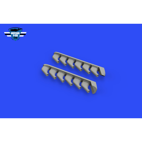 Eduard 648992 1/48 P-51B/C exhaust stacks Brassin for Aircraft