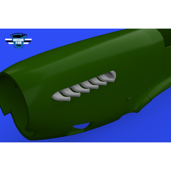 Eduard 648992 1/48 P-51B/C exhaust stacks Brassin for Aircraft