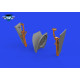 Eduard 648994 1/48 P-51B/C undercarriage legs BRONZE Brassin for Aircraft