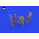 Eduard 648994 1/48 P-51B/C undercarriage legs BRONZE Brassin for Aircraft
