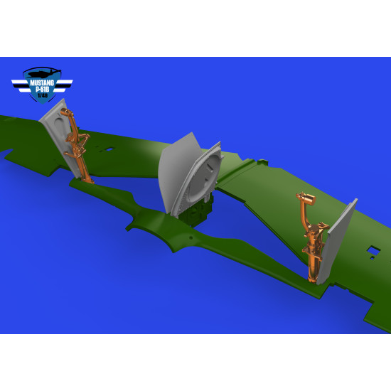 Eduard 648994 1/48 P-51B/C undercarriage legs BRONZE Brassin for Aircraft