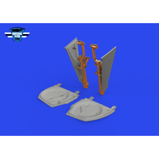 Eduard 648994 1/48 P-51B/C undercarriage legs BRONZE Brassin for Aircraft