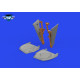 Eduard 648994 1/48 P-51B/C undercarriage legs BRONZE Brassin for Aircraft