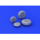 Eduard 672090 1/72 MiG-29 wheels Brassin for Aircraft