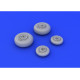 Eduard 672090 1/72 MiG-29 wheels Brassin for Aircraft