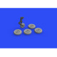 Eduard 672228 1/72 MiG-17 wheels Brassin for Aircraft