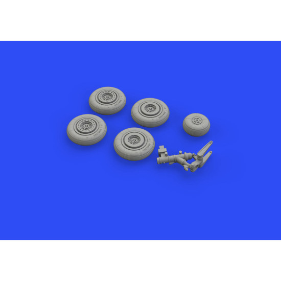 Eduard 672228 1/72 MiG-17 wheels Brassin for Aircraft