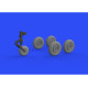 Eduard 672228 1/72 MiG-17 wheels Brassin for Aircraft