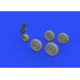 Eduard 672228 1/72 MiG-17 wheels Brassin for Aircraft