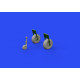Eduard 672251 1/72 Beaufort Mk.I wheels Brassin for Aircraft Eduard 672251 1/72 Beaufort Mk.I wheels Brassin for Aircraft