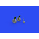 Eduard 672251 1/72 Beaufort Mk.I wheels Brassin for Aircraft Eduard 672251 1/72 Beaufort Mk.I wheels Brassin for Aircraft