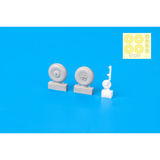Eduard 672251 1/72 Beaufort Mk.I wheels Brassin for Aircraft Eduard 672251 1/72 Beaufort Mk.I wheels Brassin for Aircraft