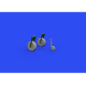 Eduard 672251 1/72 Beaufort Mk.I wheels Brassin for Aircraft Eduard 672251 1/72 Beaufort Mk.I wheels Brassin for Aircraft