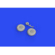 Eduard 672251 1/72 Beaufort Mk.I wheels Brassin for Aircraft Eduard 672251 1/72 Beaufort Mk.I wheels Brassin for Aircraft