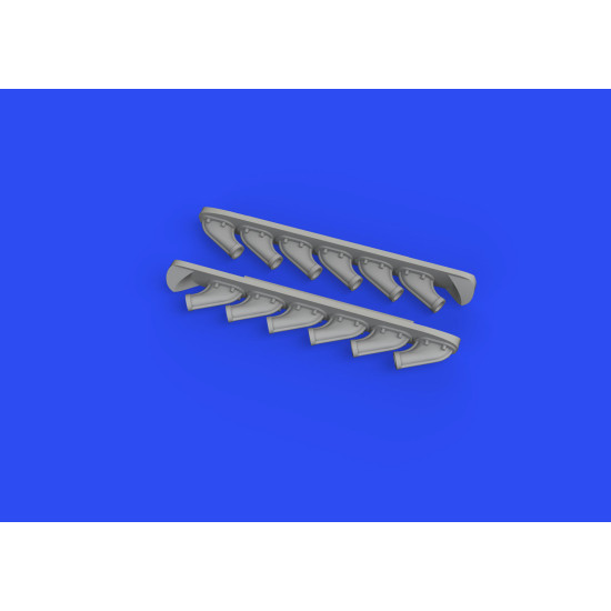 Eduard 672279 1/72 P-51B/C exhausts stacks PRINT Brassin for Aircraft