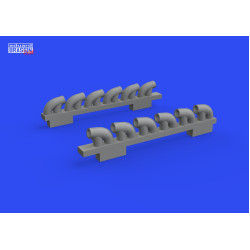 Eduard 672305 1/72 P-39Q exhaust stacks PRINT Brassin for Aircraft