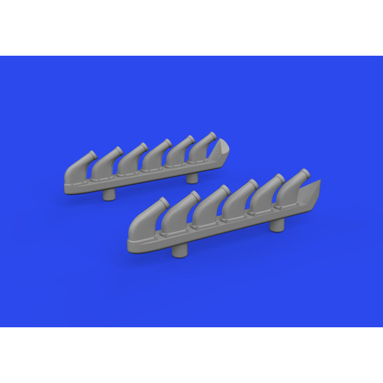 Eduard 672358 1/72 P-51D exhaust stacks PRINT Brassin for Aircraft