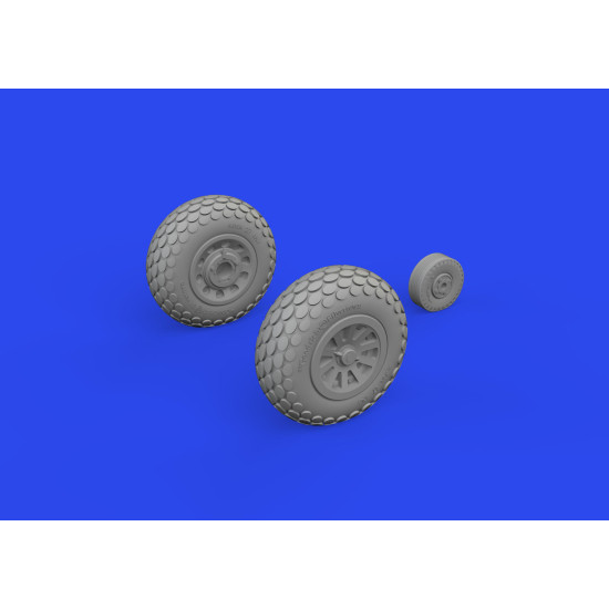 Eduard 672367 1/72 P-51D wheels oval tread Brassin for Aircraft