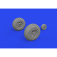 Eduard 672368 1/72 P-51D wheels cross tread Brassin for Aircraft
