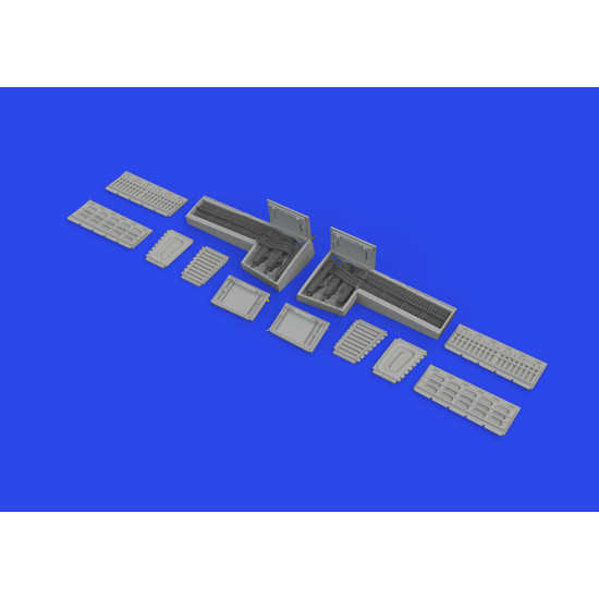 Eduard 672379 1/72 P-51D gun bays PRINT Brassin for Aircraft