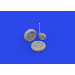Eduard 672385 1/72 Bf 109G-10 wheels Brassin for Aircraft