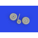 Eduard 672385 1/72 Bf 109G-10 wheels Brassin for Aircraft