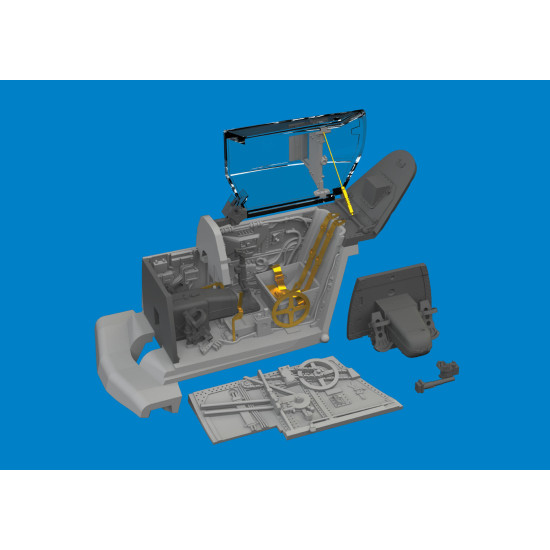 Eduard 672388 1/72 Bf 109G-10 cockpit PRINT Brassin for Aircraft