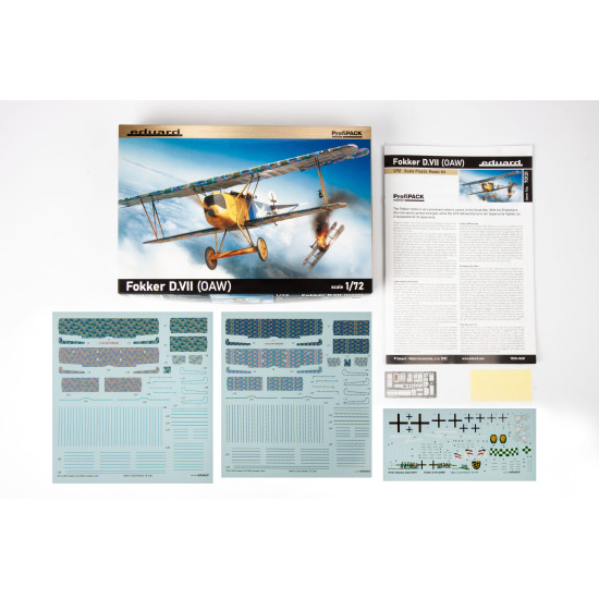 Eduard 70131 1/72 Fokker D.VII (OAW) Plastic for Aircraft Profipack