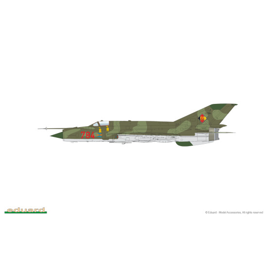 Eduard 70141 1/72 MiG-21MF interceptor Plastic for Aircraft Profipack