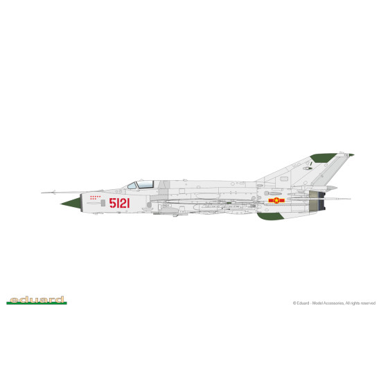 Eduard 70142 1/72 MiG-21MF Fighter Bomber Plastic for Aircraft Profipack