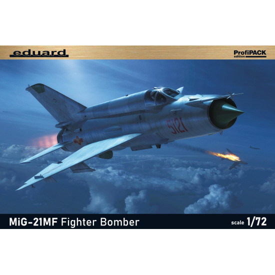 Eduard 70142 1/72 MiG-21MF Fighter Bomber Plastic for Aircraft Profipack