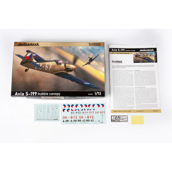 Eduard 70151 1/72 Avia S-199 bubble canopy Plastic for Aircraft Profipack