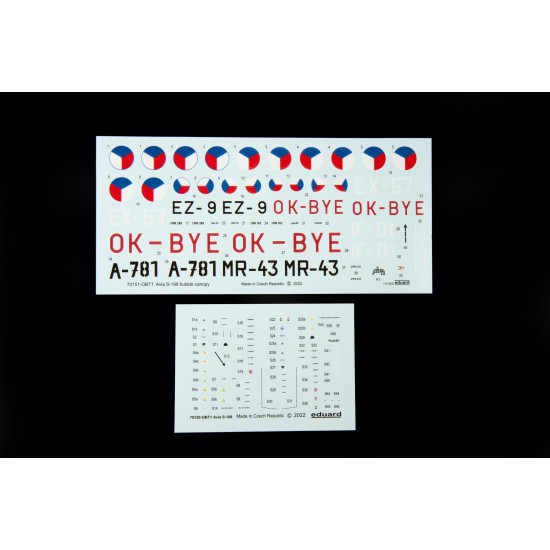 Eduard 70151 1/72 Avia S-199 bubble canopy Plastic for Aircraft Profipack