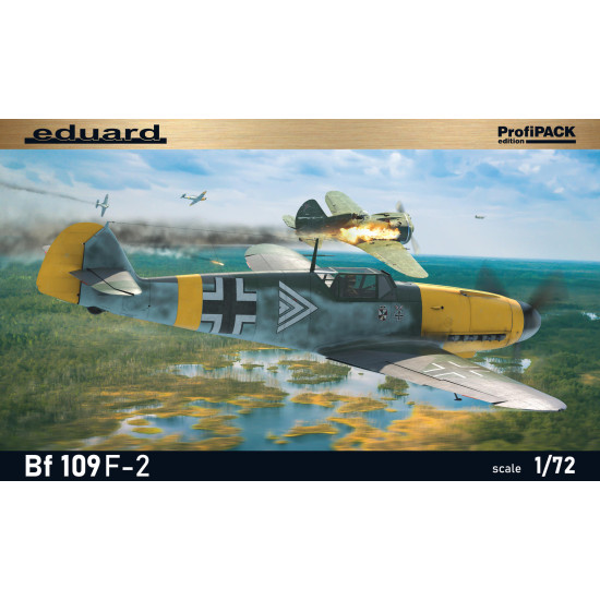 Eduard 70154 1/72 Bf 109F-2 Plastic for Aircraft Profipack