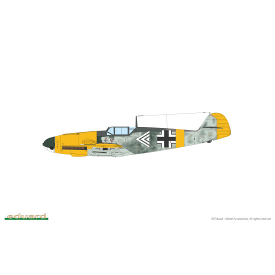 Eduard 70154 1/72 Bf 109F-2 Plastic for Aircraft Profipack