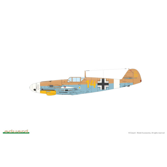 Eduard 70155 1/72 Bf 109F-4 Plastic for Aircraft Profipack