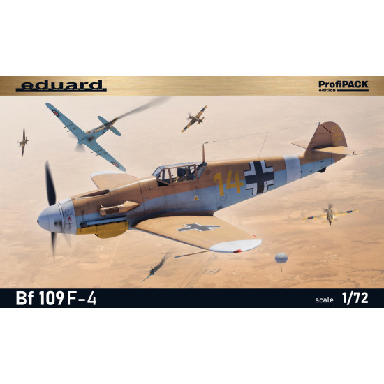 Eduard 70155 1/72 Bf 109F-4 Plastic for Aircraft Profipack