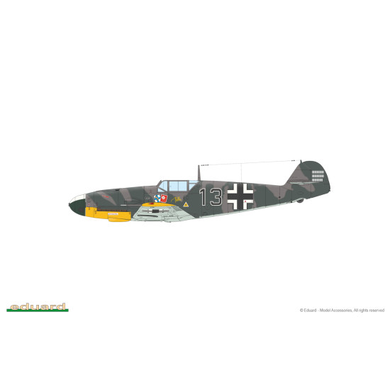 Eduard 70155 1/72 Bf 109F-4 Plastic for Aircraft Profipack