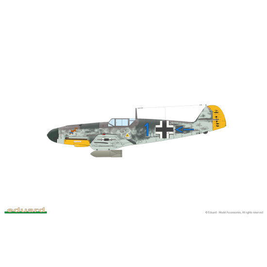Eduard 70155 1/72 Bf 109F-4 Plastic for Aircraft Profipack