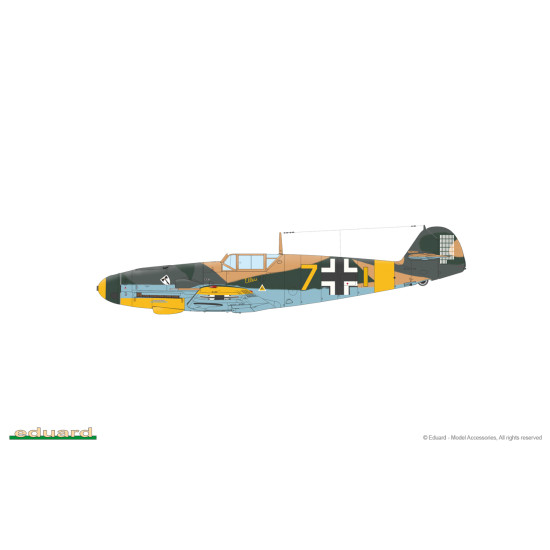 Eduard 70155 1/72 Bf 109F-4 Plastic for Aircraft Profipack