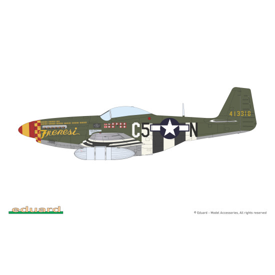 Eduard 70171 1/72 P-51D-5 Mustang Plastic for Aircraft Profipack