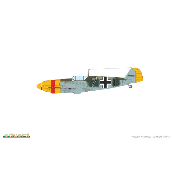Eduard 7033 1/72 Bf 109E-4 Plastic for Aircraft Profipack