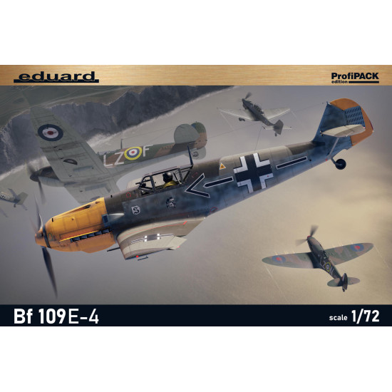Eduard 7033 1/72 Bf 109E-4 Plastic for Aircraft Profipack
