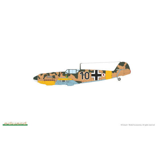 Eduard 7033 1/72 Bf 109E-4 Plastic for Aircraft Profipack