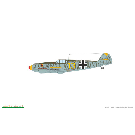Eduard 7033 1/72 Bf 109E-4 Plastic for Aircraft Profipack