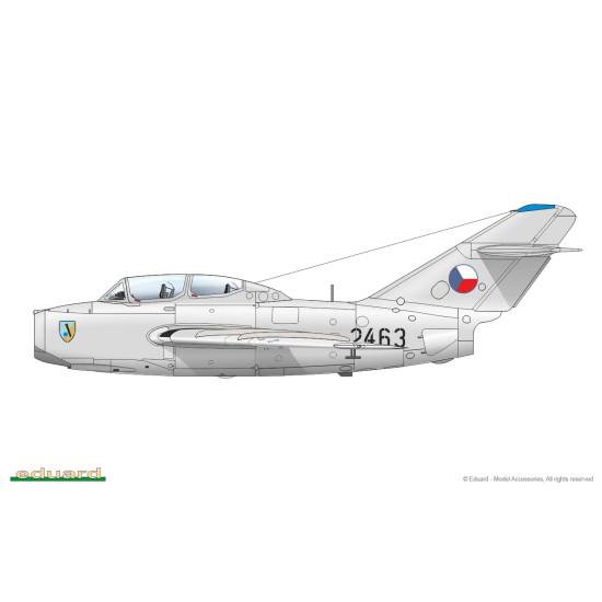 Eduard 7055 1/72 UTI MiG-15 Plastic for Aircraft Profipack