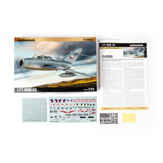 Eduard 7055 1/72 UTI MiG-15 Plastic for Aircraft Profipack