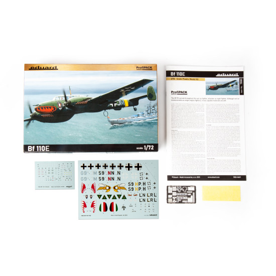 Eduard 7083 1/72 Bf 110E Plastic for Aircraft Profipack